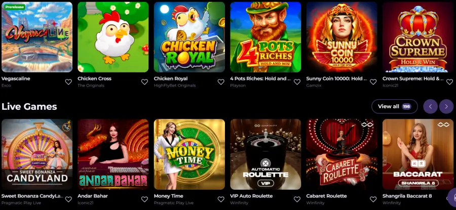 Highflybet bonus code interface